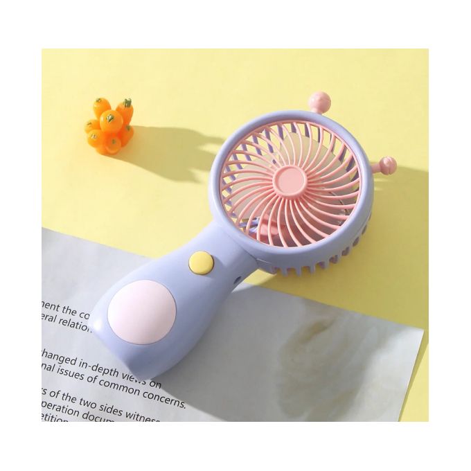 Purple mini fan